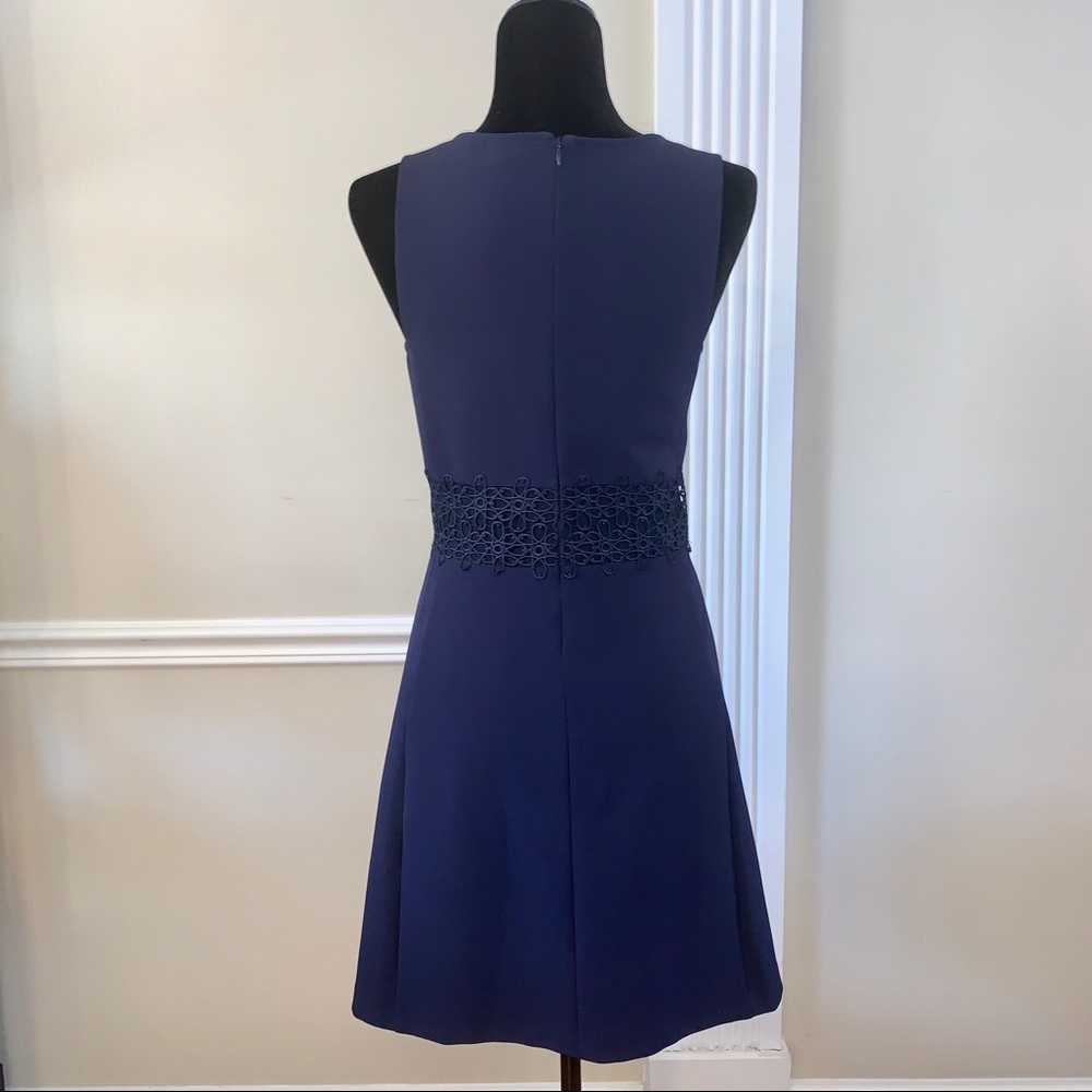 West 22, Navy and Lace Dress, Large